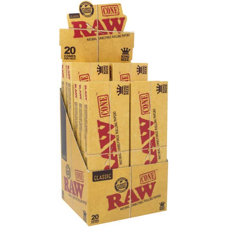 Raw Cone-Classic (20Cones/Pk - 12/Box - King Size)