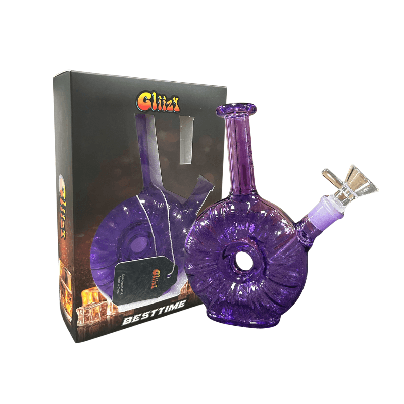 Glass-Glizzy (6.5"-Purple Bottle Design)