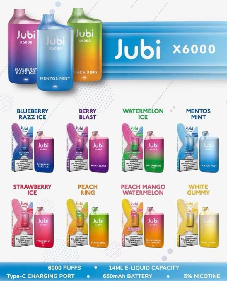 Jubi Bar X6000 Puffs 2