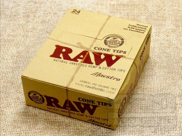 Raw Paper-Classic (24/Box-Cone Tips)