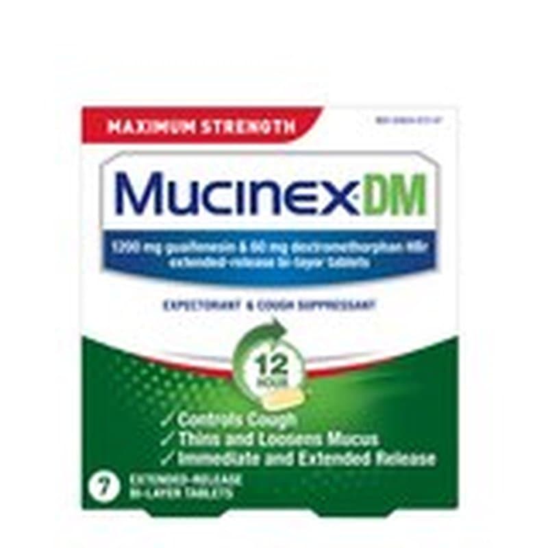 Mucinex DM Maximum Strength 12HR Expectorant and Cough Suppressant Tablets (12x2)