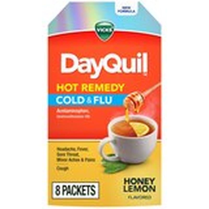 Vicks DayQuil Hot Remedy Cold & Flu Medicine, (8x1oz)