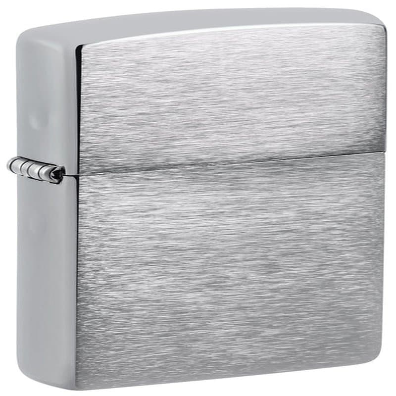 Zippo Lighter Brush Chrome