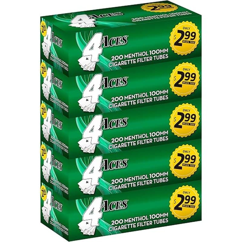 Aces Tubes - Cigarette Filter Tubes (100/pack x 5)